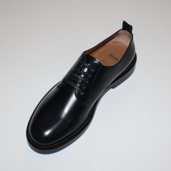 HUGO BOSS ROYAL BLACK LACE UP DERBY SHOES US 7.5/ UK 6.5